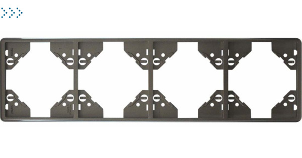 Вертикальная 4-ная рамка, графит (50942 TGR) Вертикальная 4-ная рамка, графит (50942 TGR)